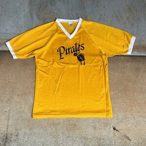 Soffe Yellow Mesh Jersey with White Trim